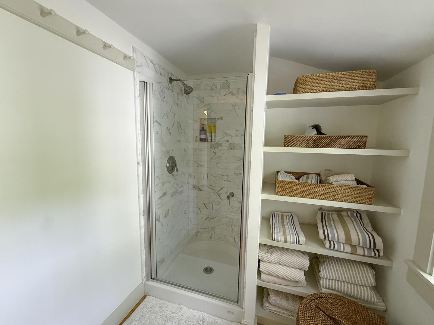 Hall Bath with Shower Stall, Second Floor