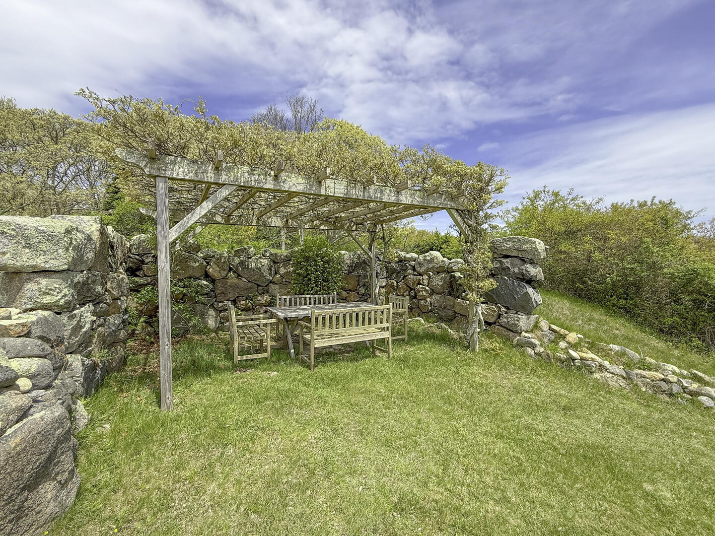 Wisteria-covered Gazebo