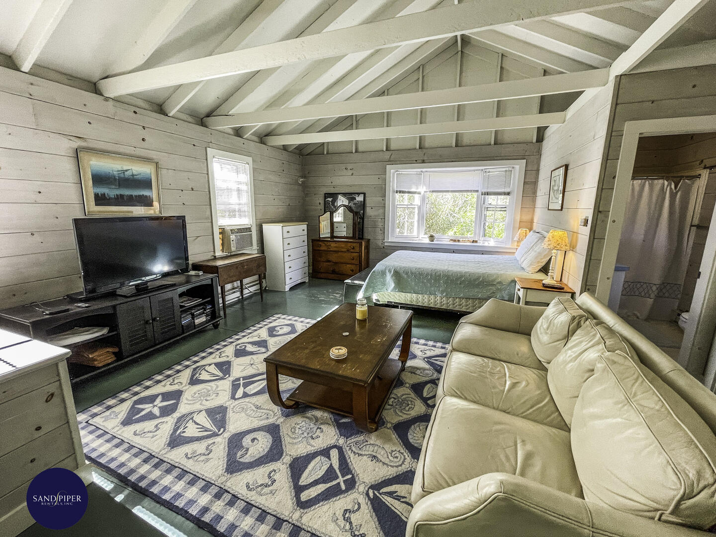 Open Concept Living and Bedroom Areas