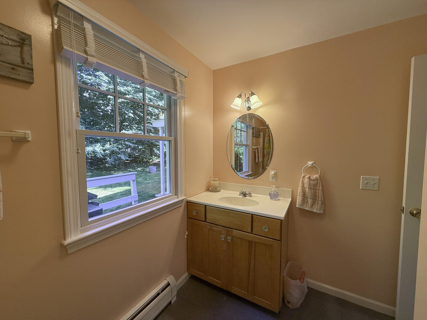 Hall Bath with Shower Tub Combo, First Floor