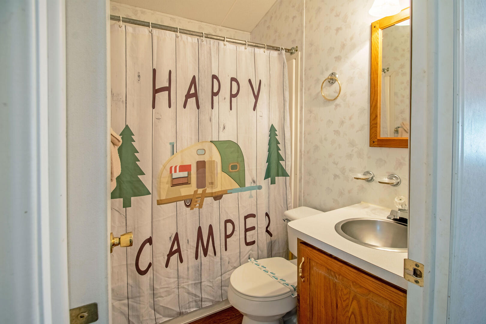 Vintage RV Camp Trailer at Wilderness Presidential 10