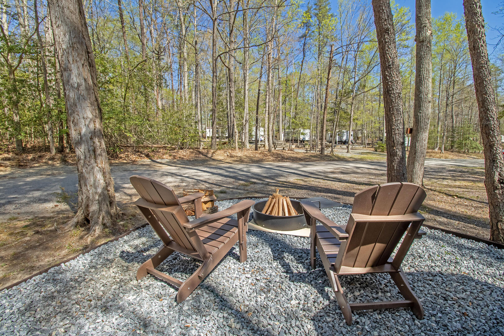 Vintage RV Camp Trailer at Wilderness Presidential 14