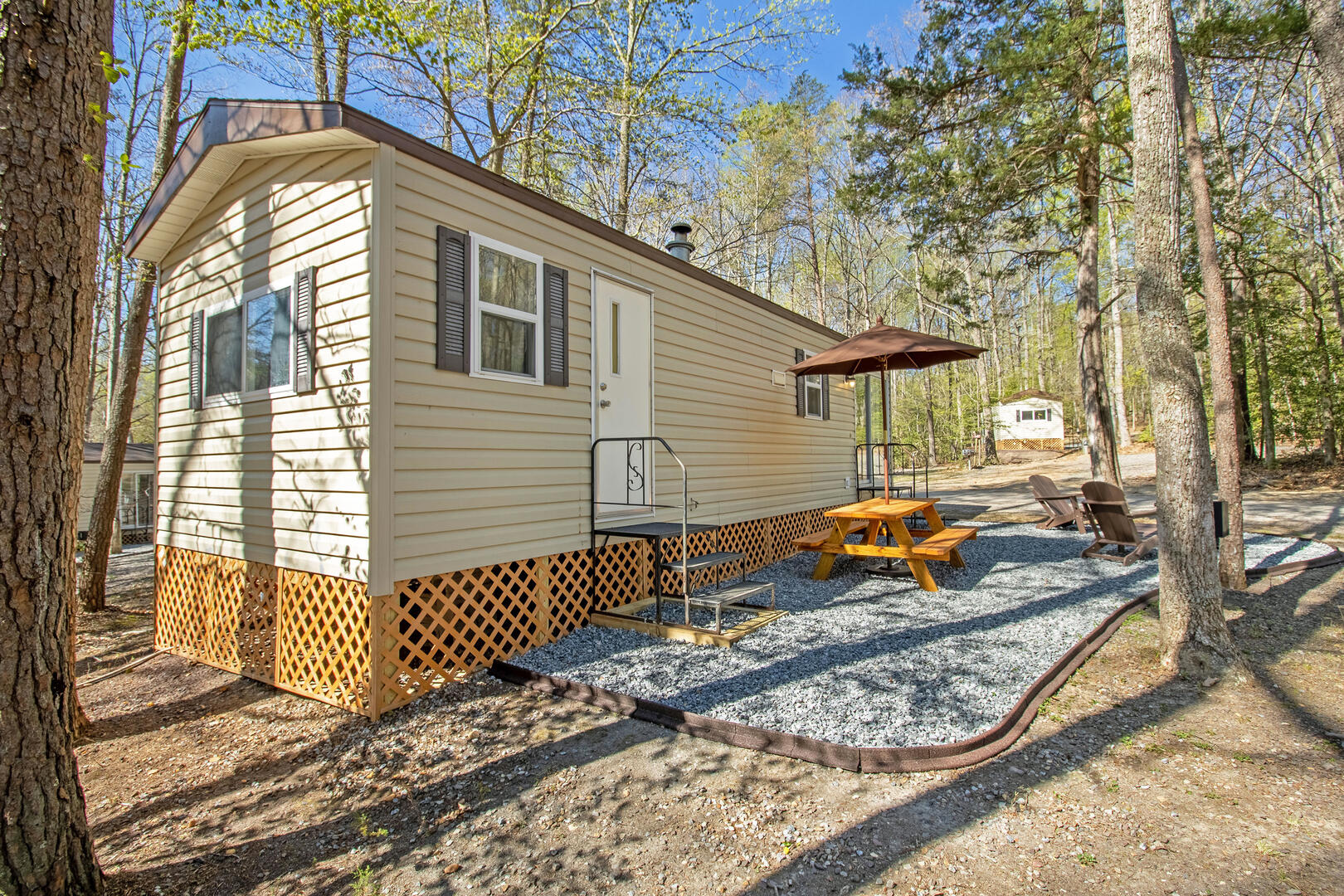 Vintage RV Camp Trailer at Wilderness Presidential 16
