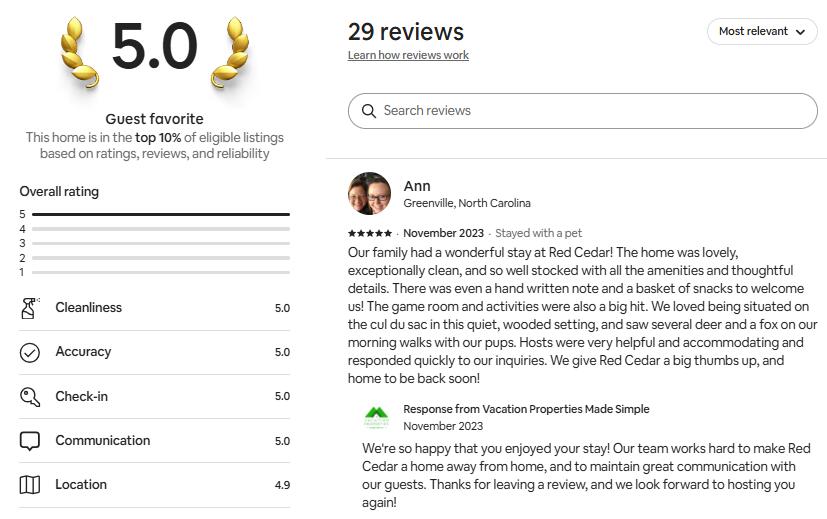 Red Cedar Retreat 48