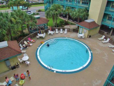 View of Pool from Balcony