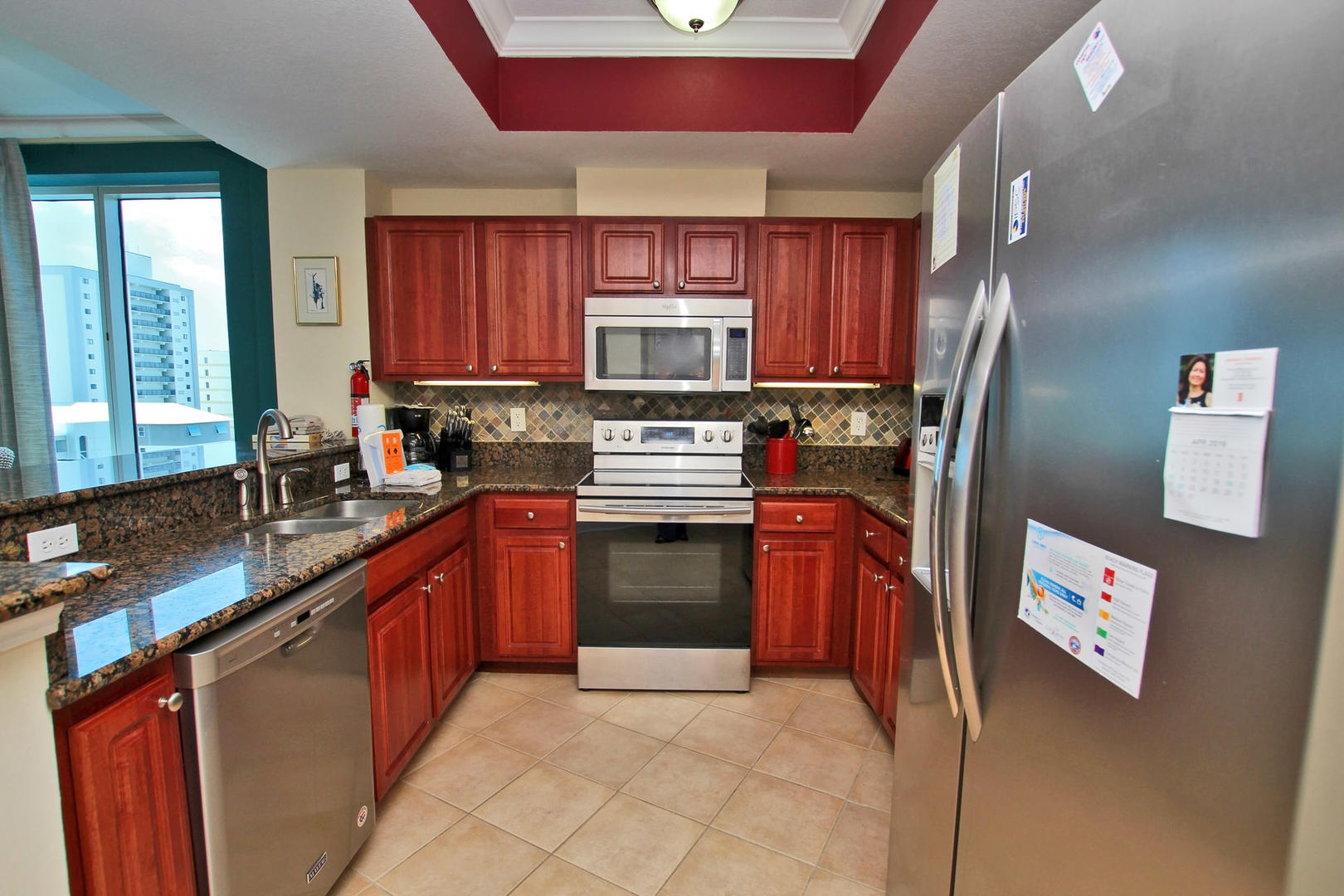 Stainless Appliances and Granite