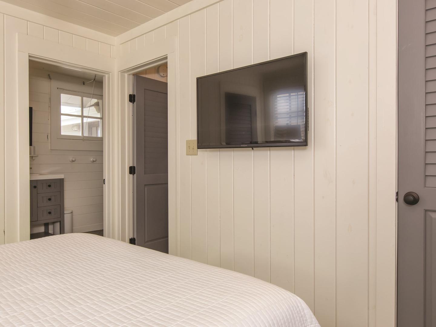 Wall Mounted Television in the Master Bedroom