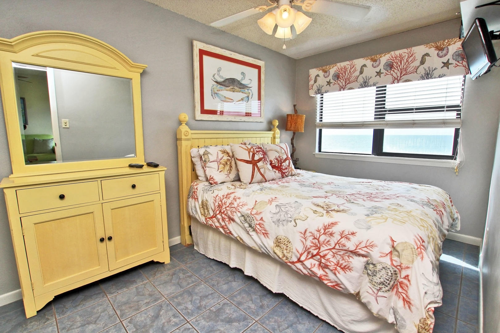 Guest Bedroom on the 3rd Floor Overlooking the Gulf of Mexico